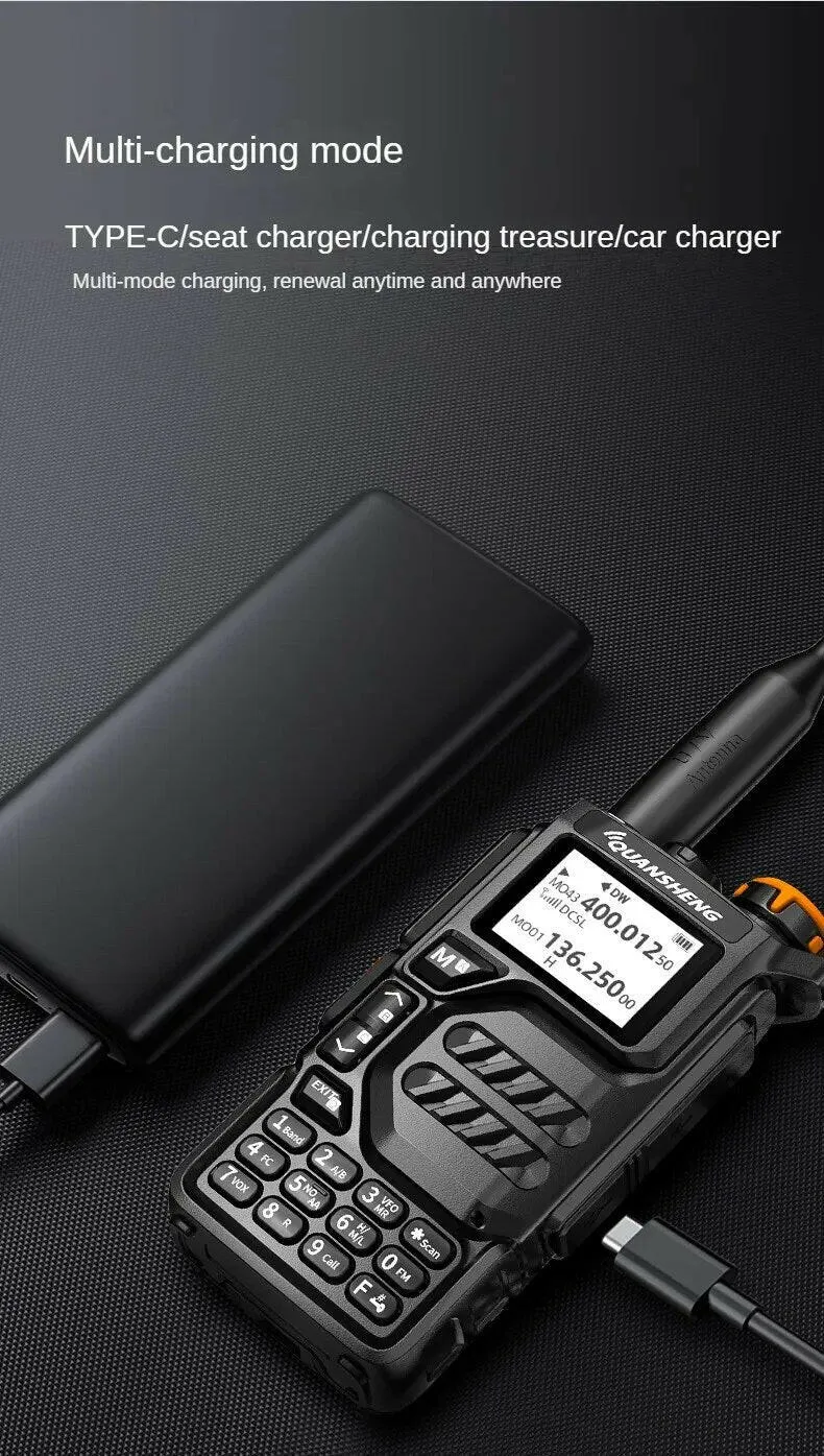 Quansheng UVK5 walkie-talkie long-distance professional civil outdoor go on road trip UV multi-frequency full-length hand-held a