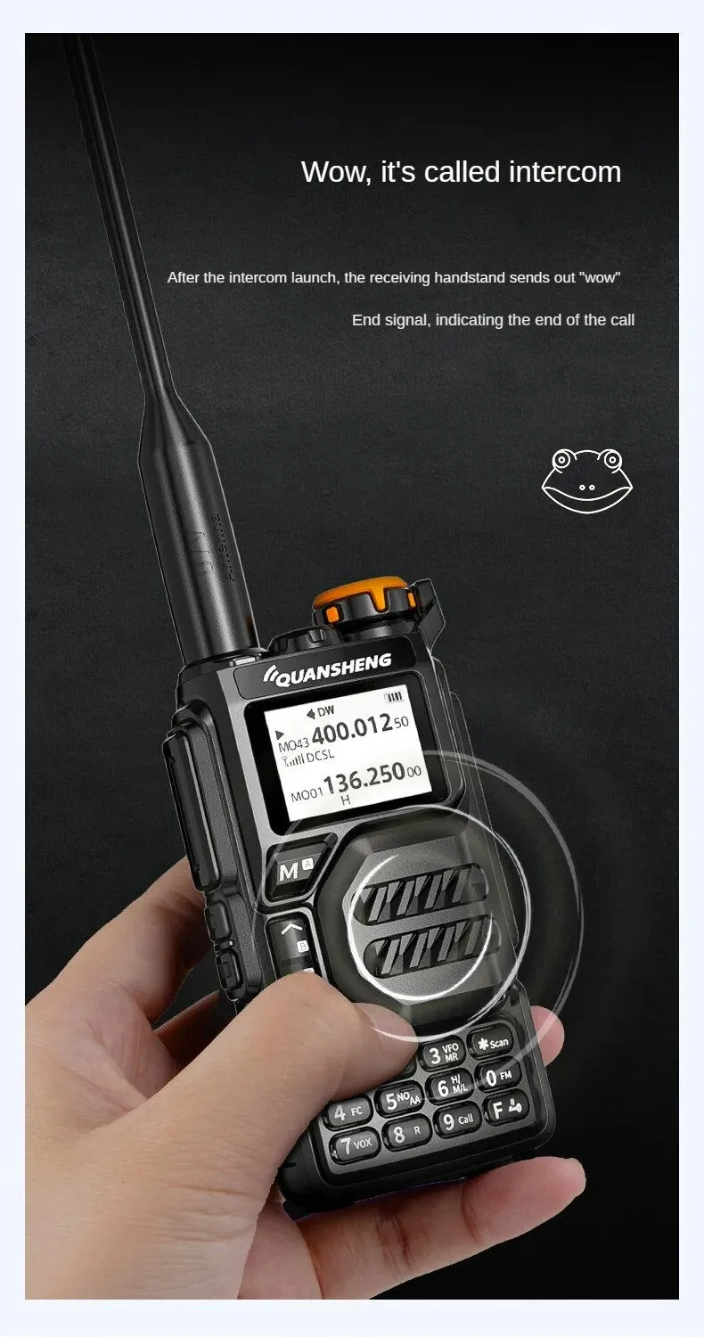 Quansheng UVK5 walkie-talkie long-distance professional civil outdoor go on road trip UV multi-frequency full-length hand-held a