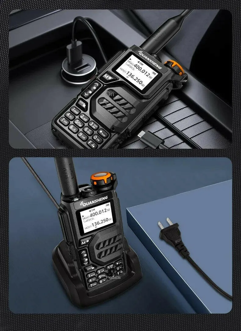 Quansheng UVK5 walkie-talkie long-distance professional civil outdoor go on road trip UV multi-frequency full-length hand-held a