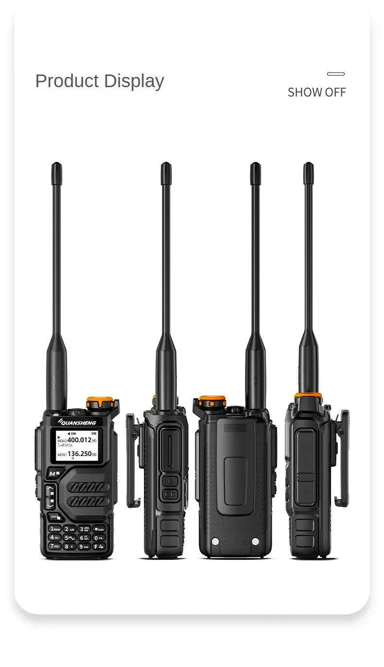 Quansheng UVK5 walkie-talkie long-distance professional civil outdoor go on road trip UV multi-frequency full-length hand-held a