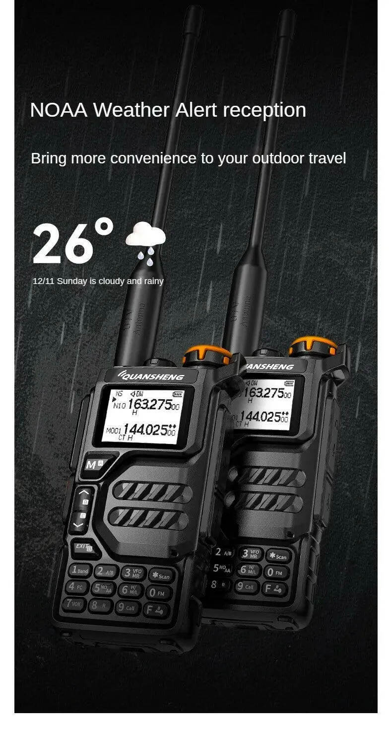 Quansheng UVK5 walkie-talkie long-distance professional civil outdoor go on road trip UV multi-frequency full-length hand-held a