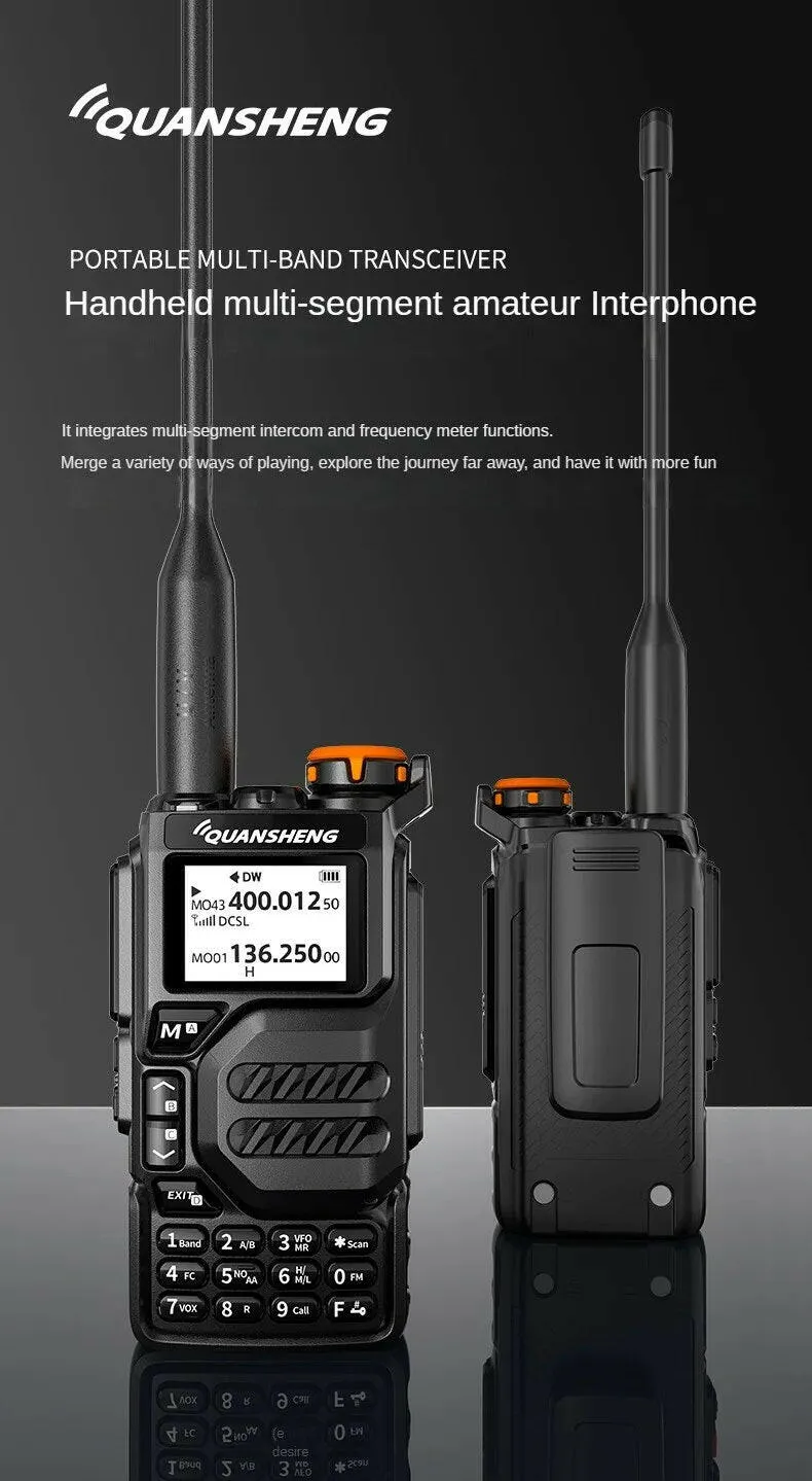 Quansheng UVK5 walkie-talkie long-distance professional civil outdoor go on road trip UV multi-frequency full-length hand-held a