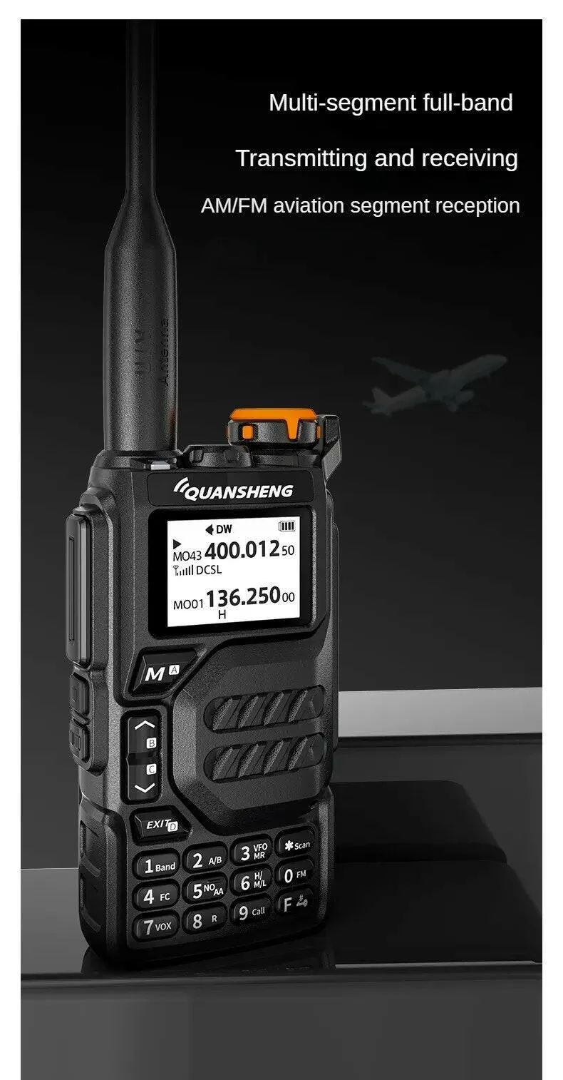 Quansheng UVK5 walkie-talkie long-distance professional civil outdoor go on road trip UV multi-frequency full-length hand-held a