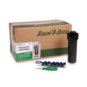 Rain Bird 5004 PLUS 100mm Adjustable Gear Drive Sprinklers with Flow Stop Capability (10-15m / 20mm BSP) Box of 20