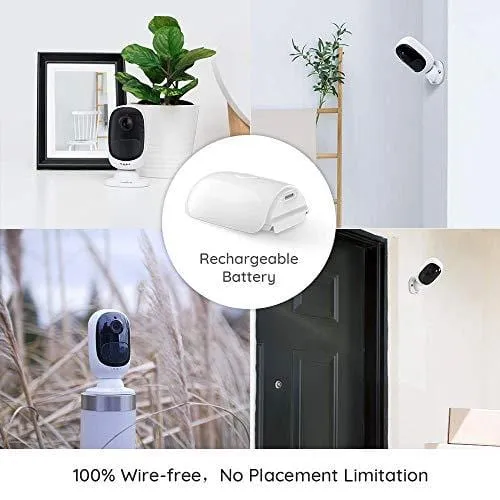 Reolink Argus 2 Solar Panel | Wireless Rechargeable Battery-Powered Security Camera for Outdoor Home Surveillance, 1080p HD 2-Way Audio Starlight Night Vision with PIR Motion Sensor SD Card Slot