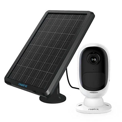 Reolink Argus 2 Solar Panel | Wireless Rechargeable Battery-Powered Security Camera for Outdoor Home Surveillance, 1080p HD 2-Way Audio Starlight Night Vision with PIR Motion Sensor SD Card Slot