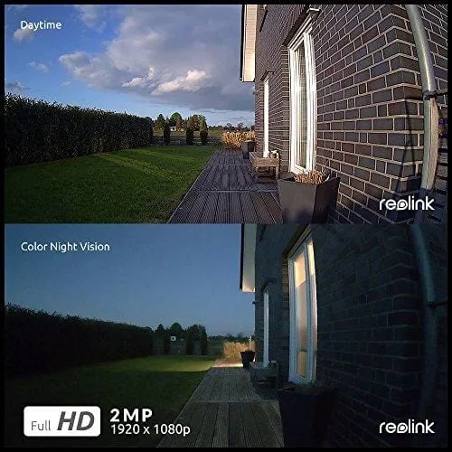 Reolink Argus 2 Solar Panel | Wireless Rechargeable Battery-Powered Security Camera for Outdoor Home Surveillance, 1080p HD 2-Way Audio Starlight Night Vision with PIR Motion Sensor SD Card Slot
