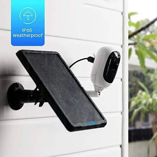 Reolink Argus 2 Solar Panel | Wireless Rechargeable Battery-Powered Security Camera for Outdoor Home Surveillance, 1080p HD 2-Way Audio Starlight Night Vision with PIR Motion Sensor SD Card Slot