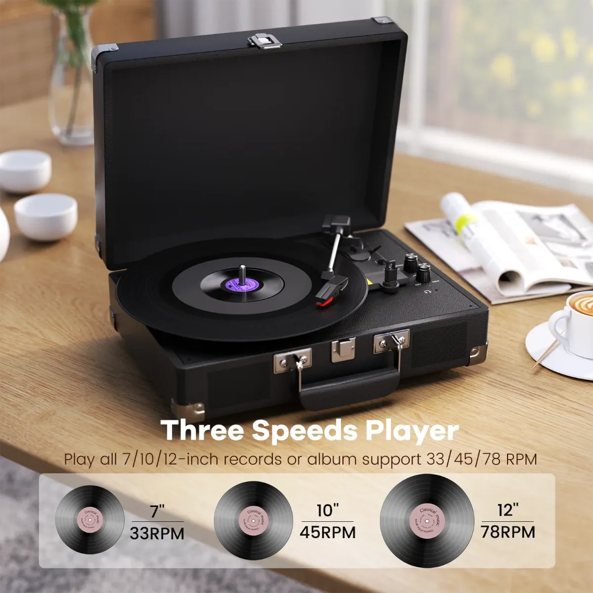 RetroVibes™ Turntable