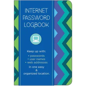 Rock Point Internet Password Logbook, Zig-Zag Pattern