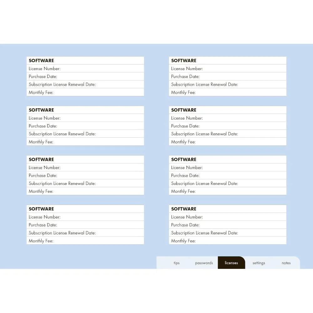 Rock Point Password Logbook, Hip Floral