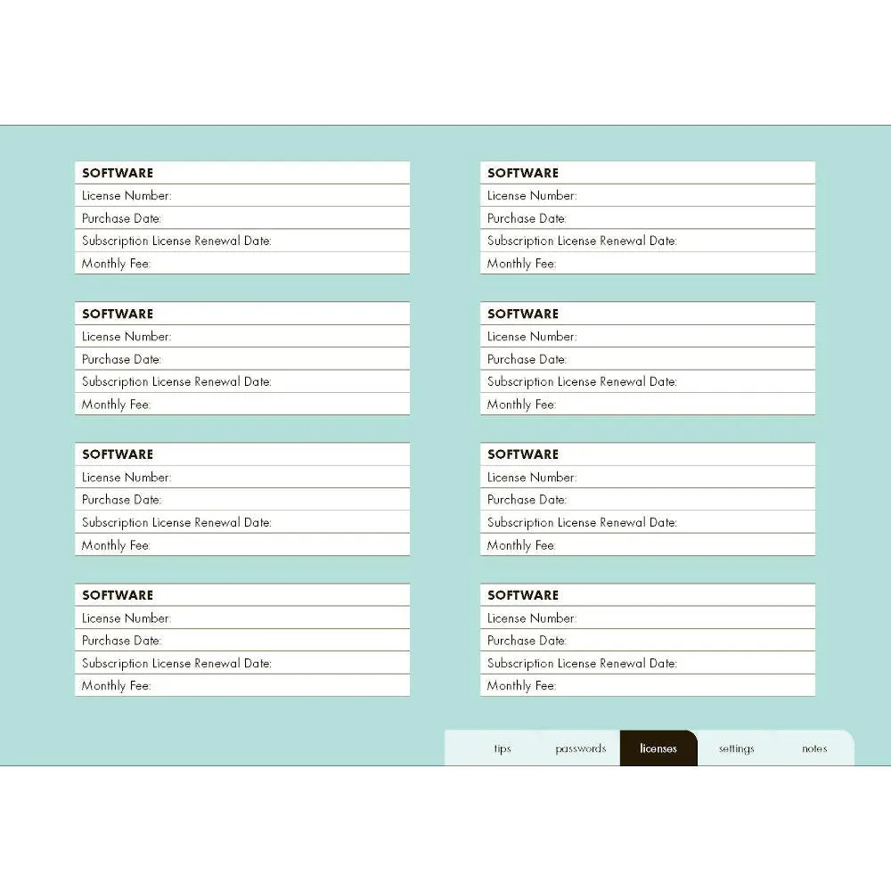 Rockpoint Internet Password Logbook