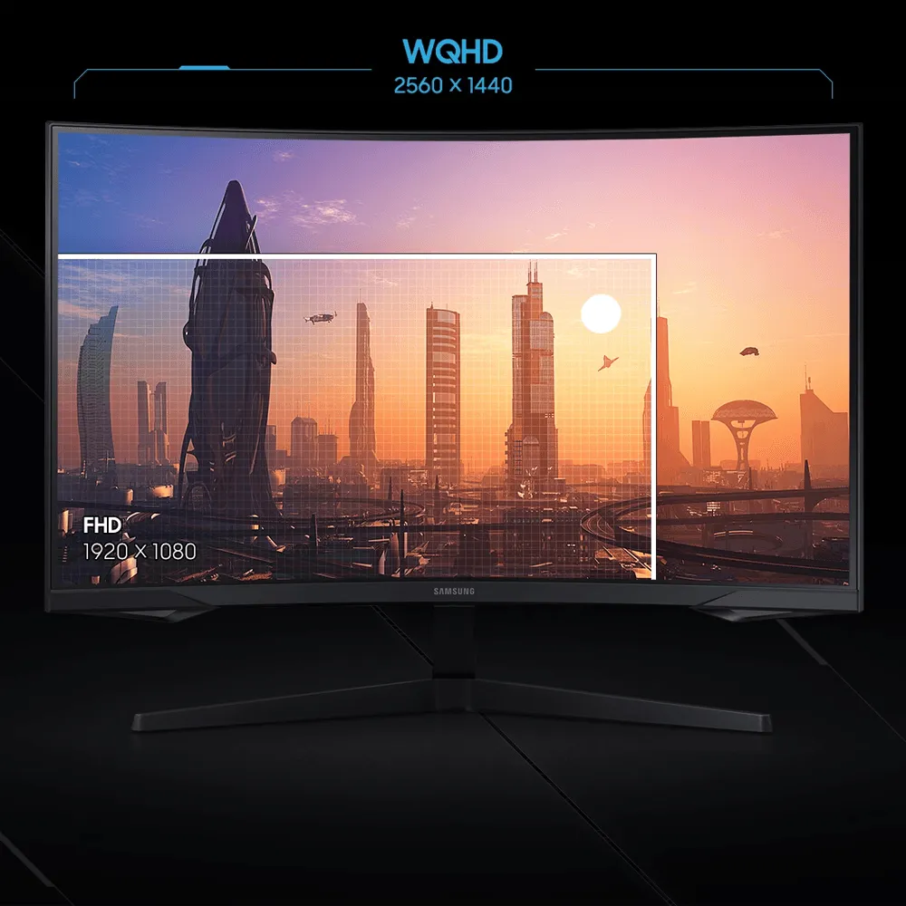 Samsung Odyssey G5 LC27G55TQWM 27 Inch VA WQHD Curved Gaming Monitor 144Hz