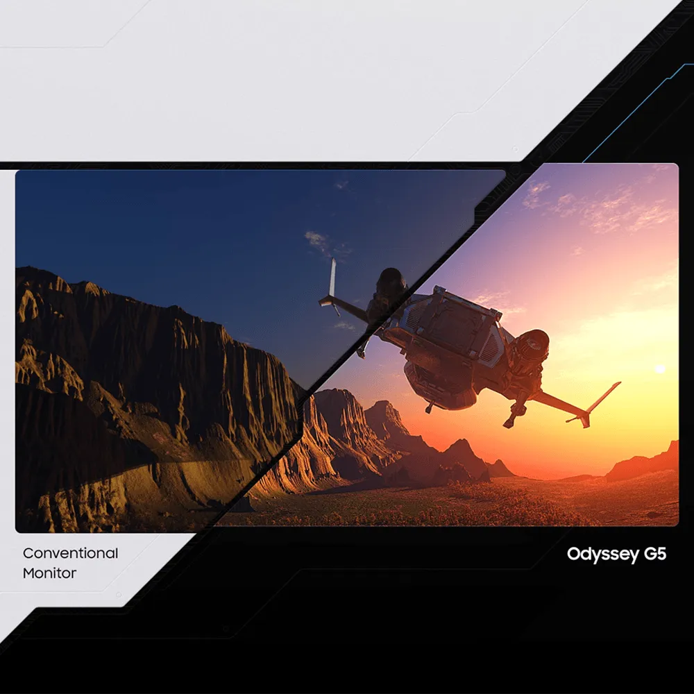 Samsung Odyssey G5 LC27G55TQWM 27 Inch VA WQHD Curved Gaming Monitor 144Hz