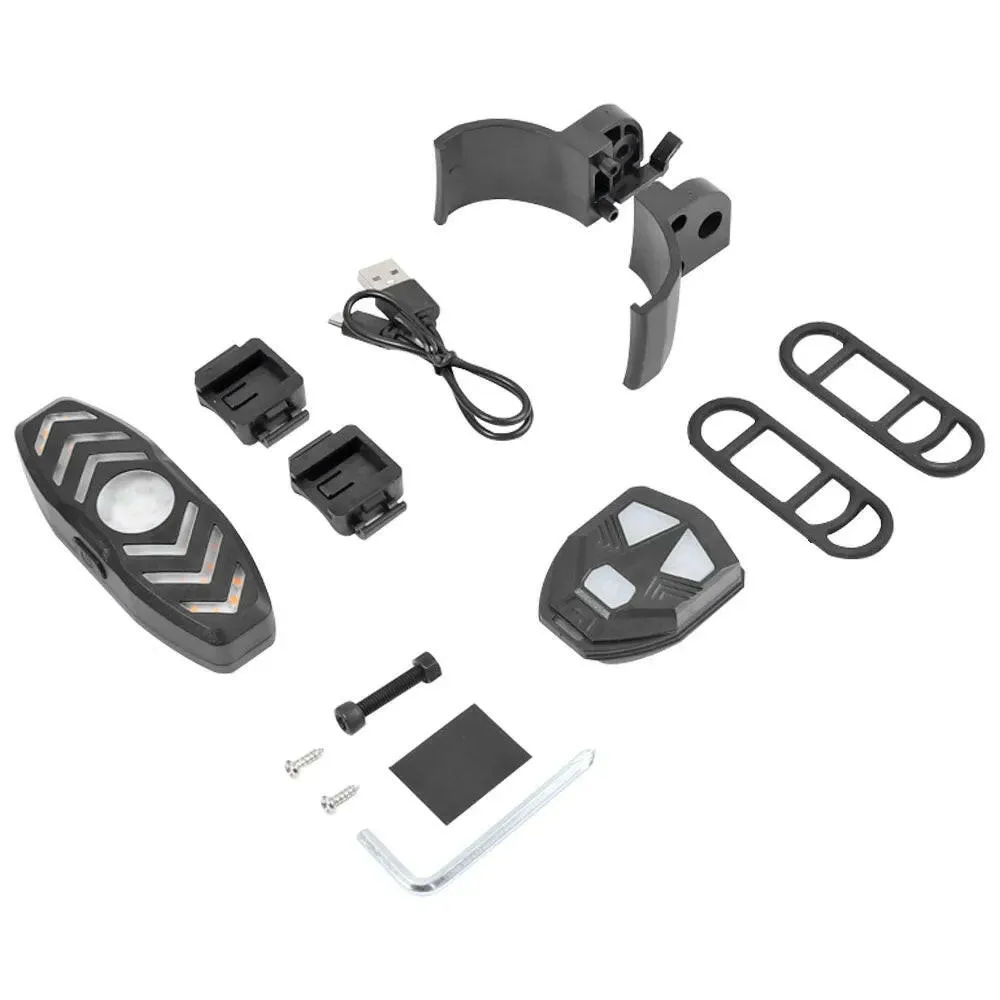 Scooter Turning Signal Light Wireless Remote Control E-Scooter for Xiaomi MI3 M365 1S Pro2 Pro Usb Rechargeable Led Warning Lamp