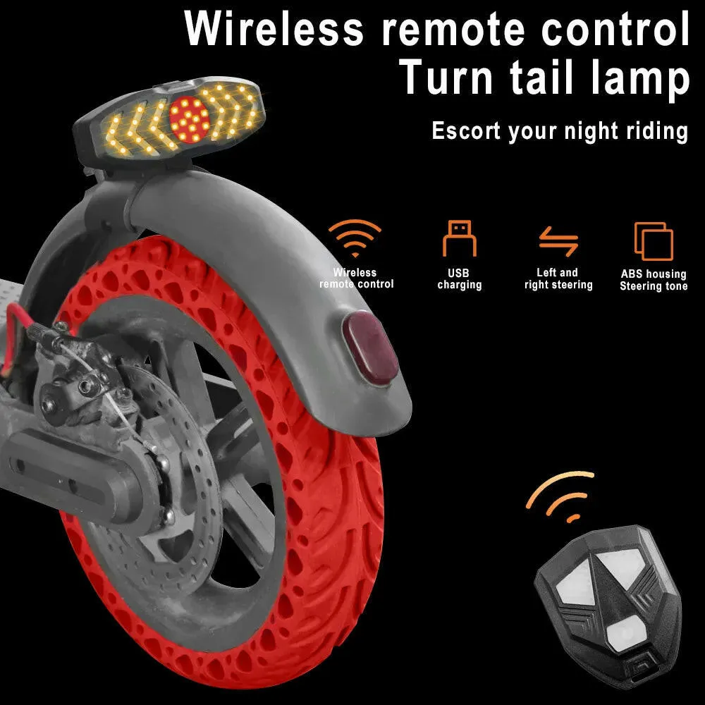 Scooter Turning Signal Light Wireless Remote Control E-Scooter for Xiaomi MI3 M365 1S Pro2 Pro Usb Rechargeable Led Warning Lamp