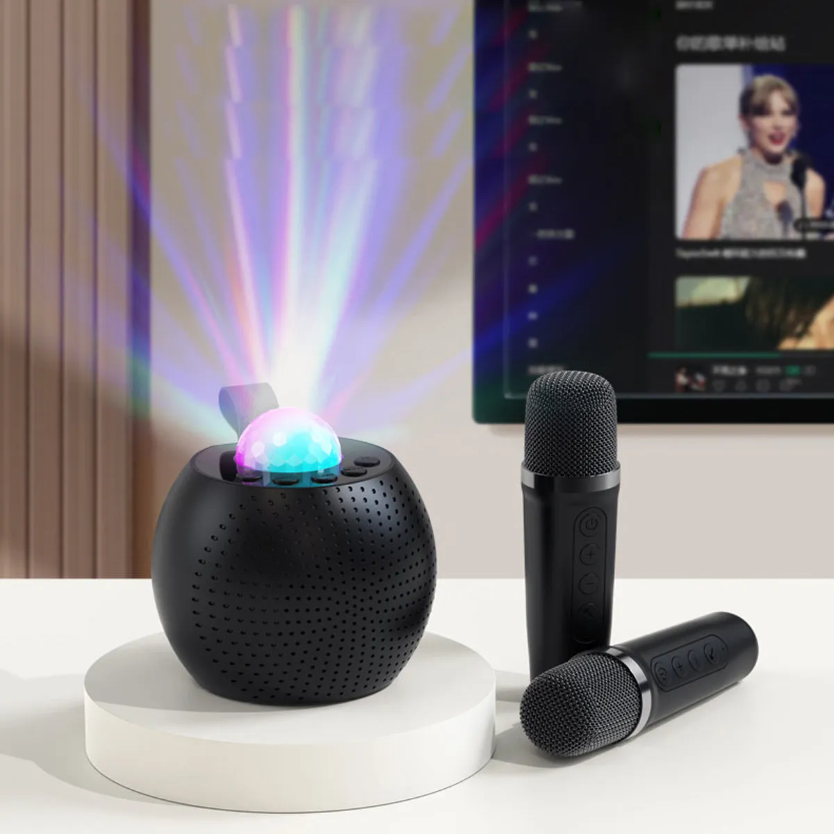 Sing A Song Karaoke Player With Dual Microphone And Bluetooth Speaker