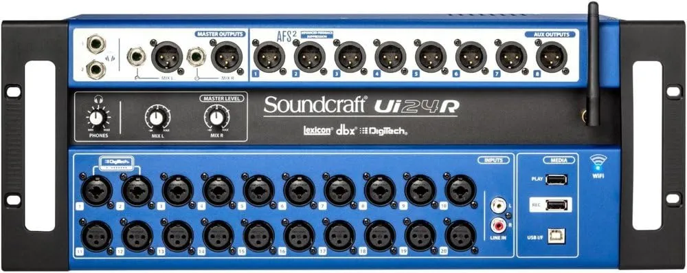 Soundcraft Ui24R 24-Channel Digital Mixer / Multitrack USB Recorder with Wireless Control