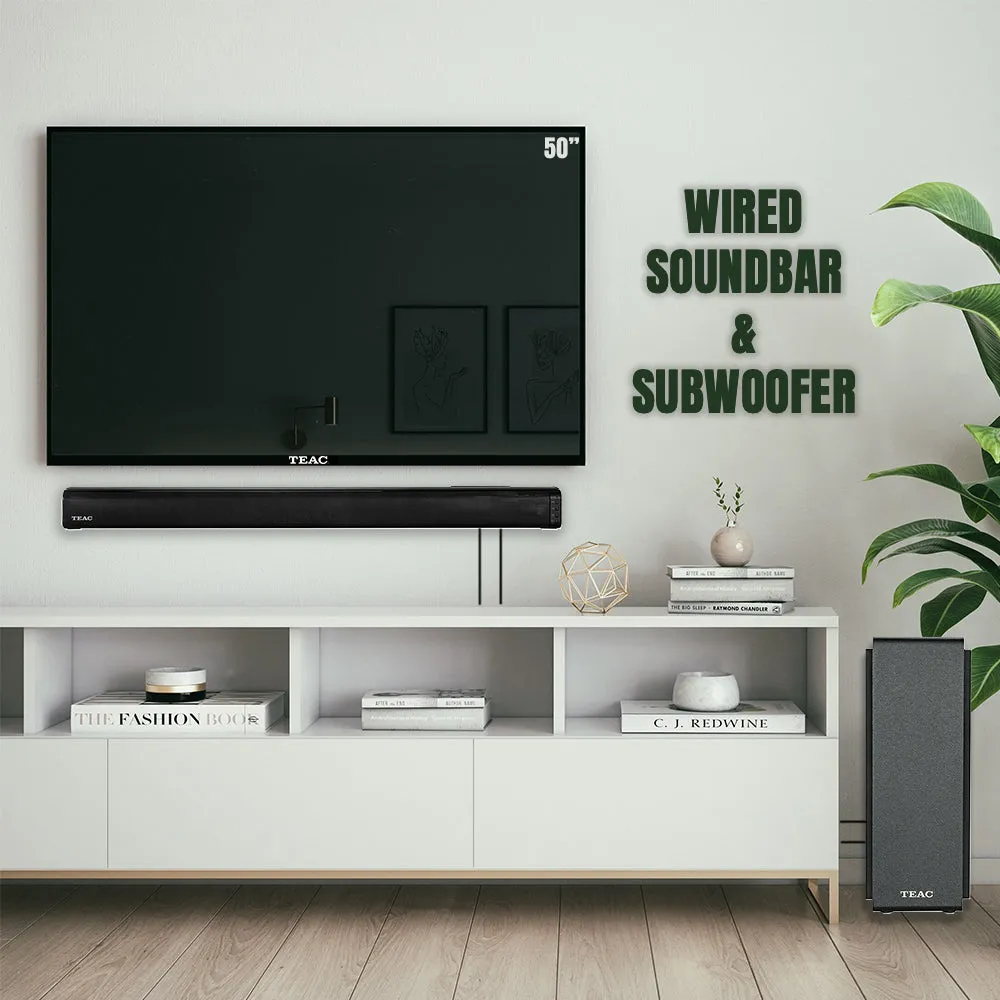 Teac 2.1CH Soundbar with Subwoofer 95cm SB21204WD