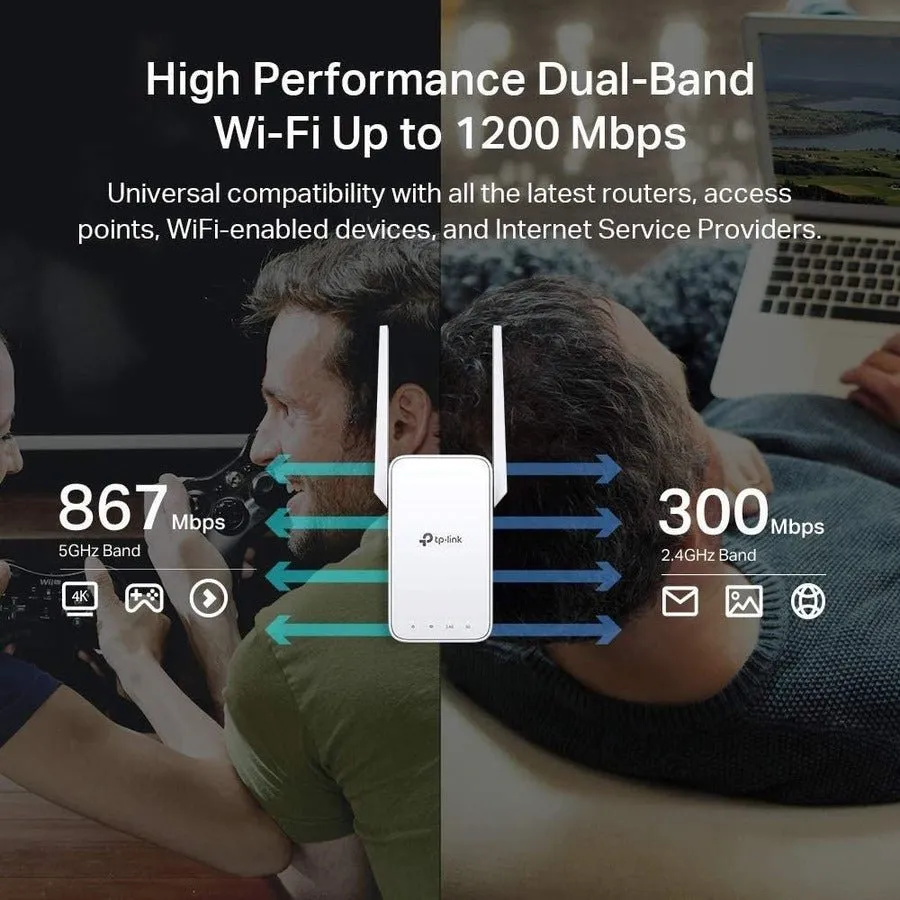 TP-Link RE315 Dual-Band AC1200 Mesh Wi-Fi Range Extender