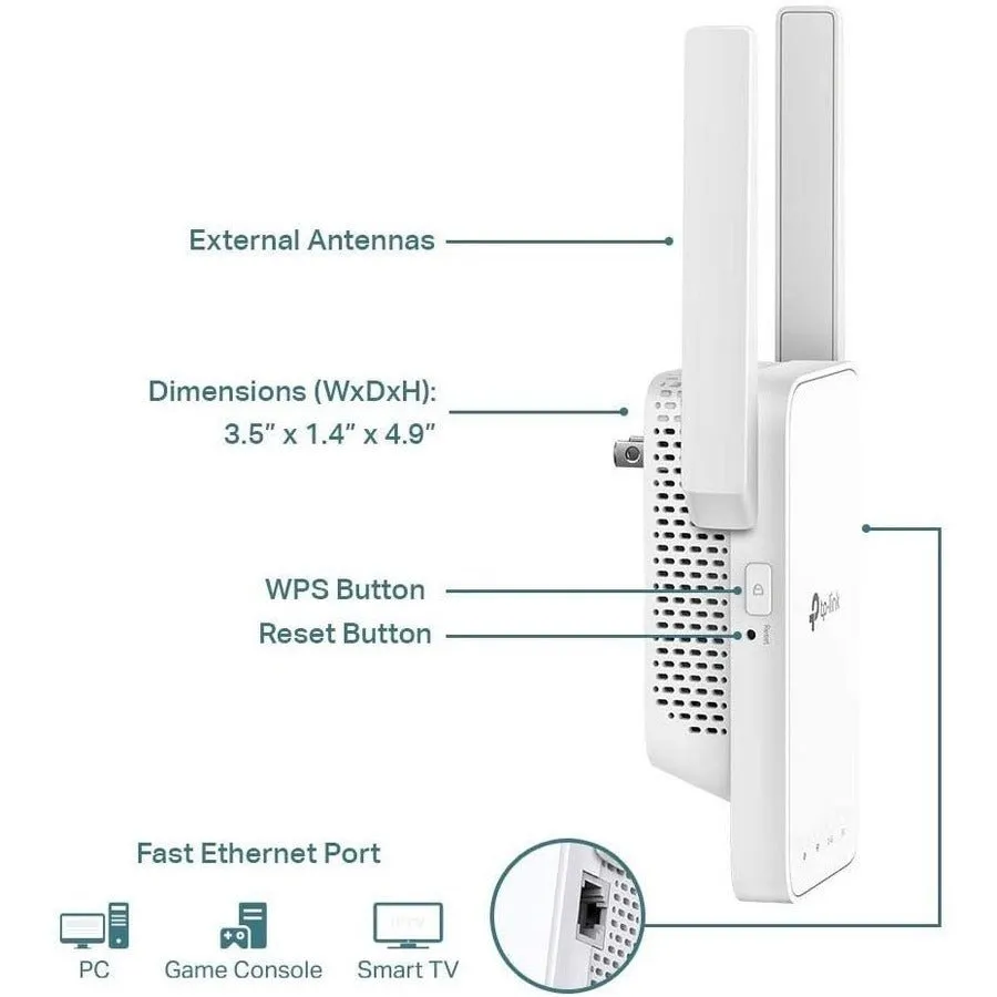 TP-Link RE315 Dual-Band AC1200 Mesh Wi-Fi Range Extender