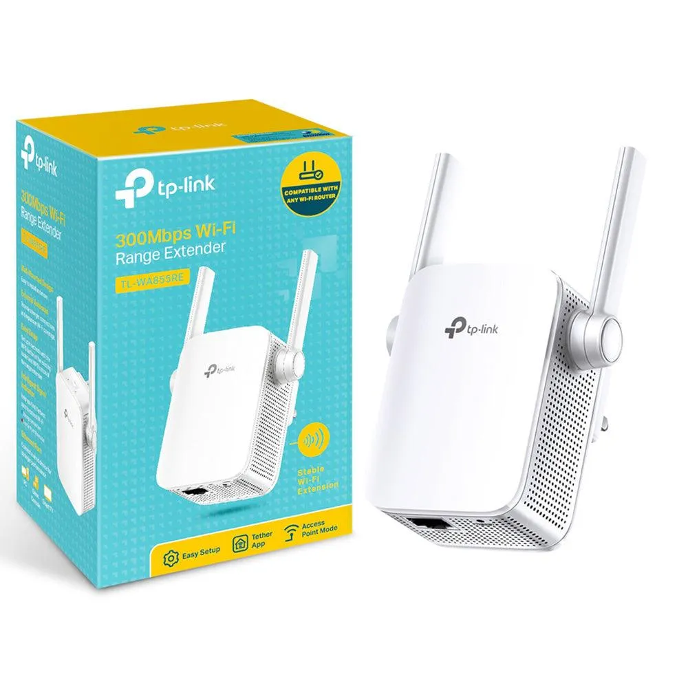 TP-Link TL-WA855RE Wi-Fi Range Extender 1Port 2 Antenna 300Mbps