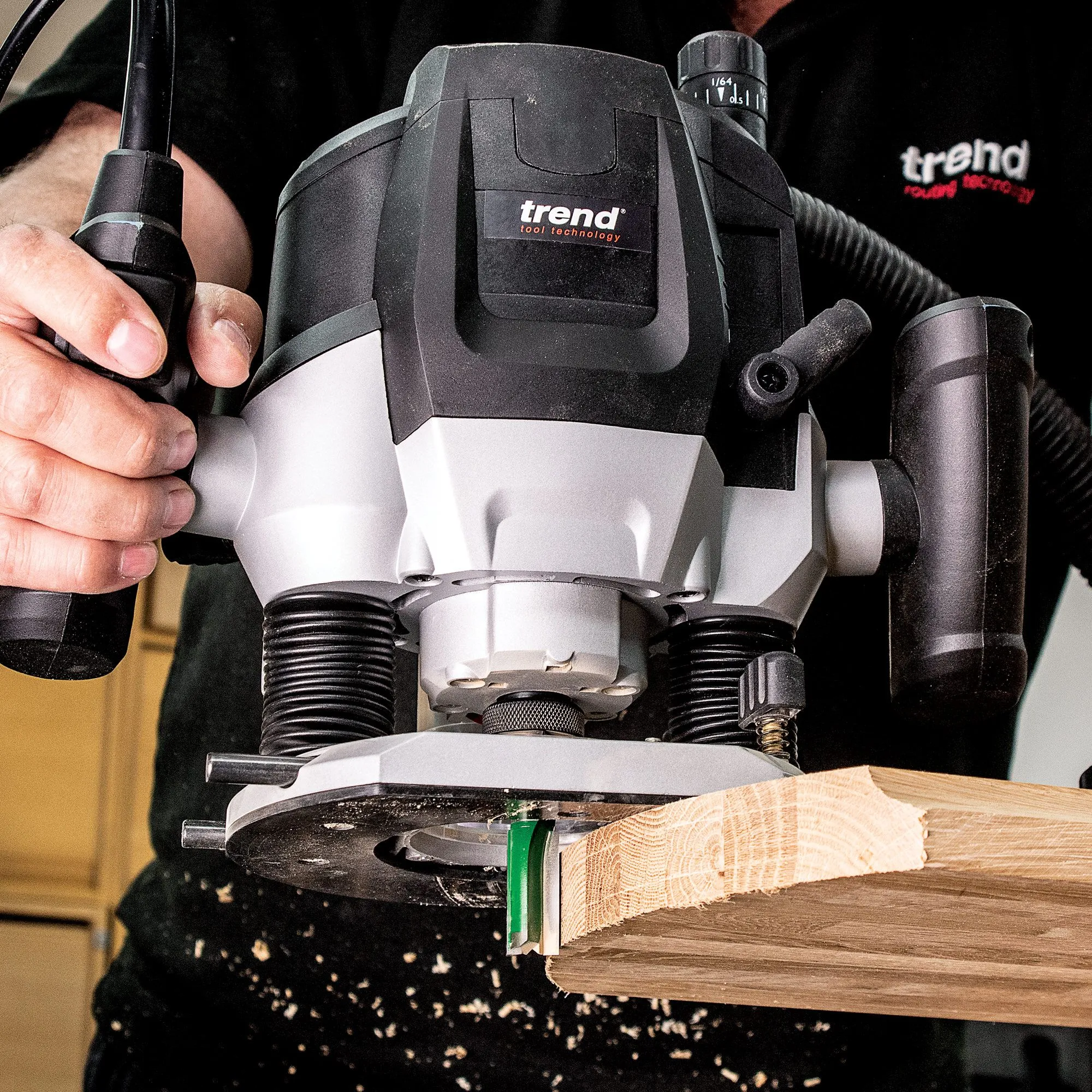 Trend T7EK 1/2" Plunge Router 230V/2100W