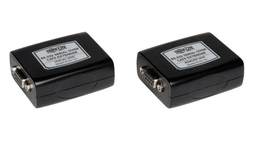 Tripp Lite B165-101 Serial over Cat5/Cat6 RS232 Extender Transmitter and Receiver Up to 3280 Feet (1000m)
