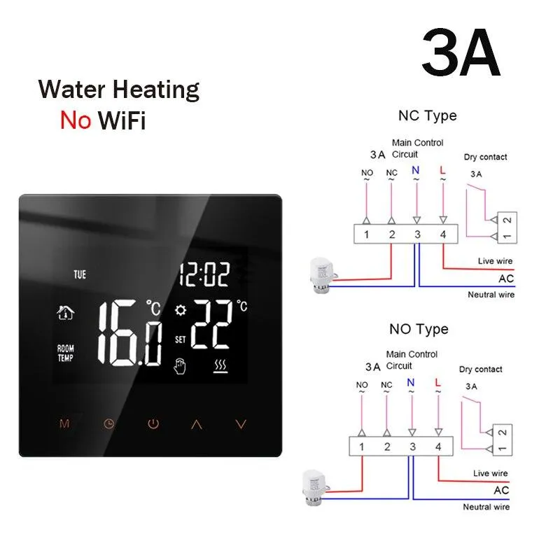 Tuya WiFi Smart Thermostat Electric Floor Heating TRV Water Gas Boiler Temperature Voice Remote Controller for Google Home Alexa