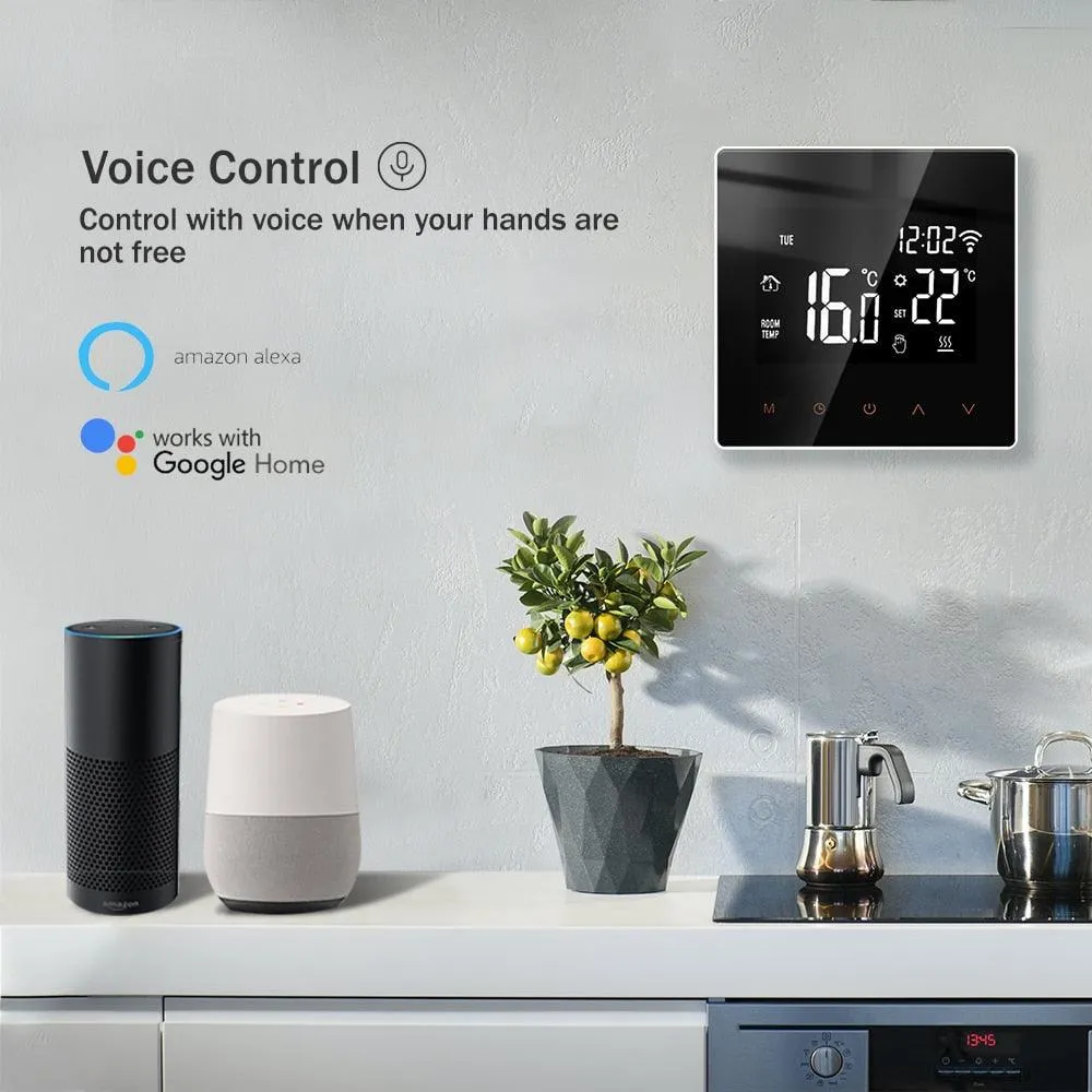 Tuya WiFi Smart Thermostat Electric Floor Heating TRV Water Gas Boiler Temperature Voice Remote Controller for Google Home Alexa