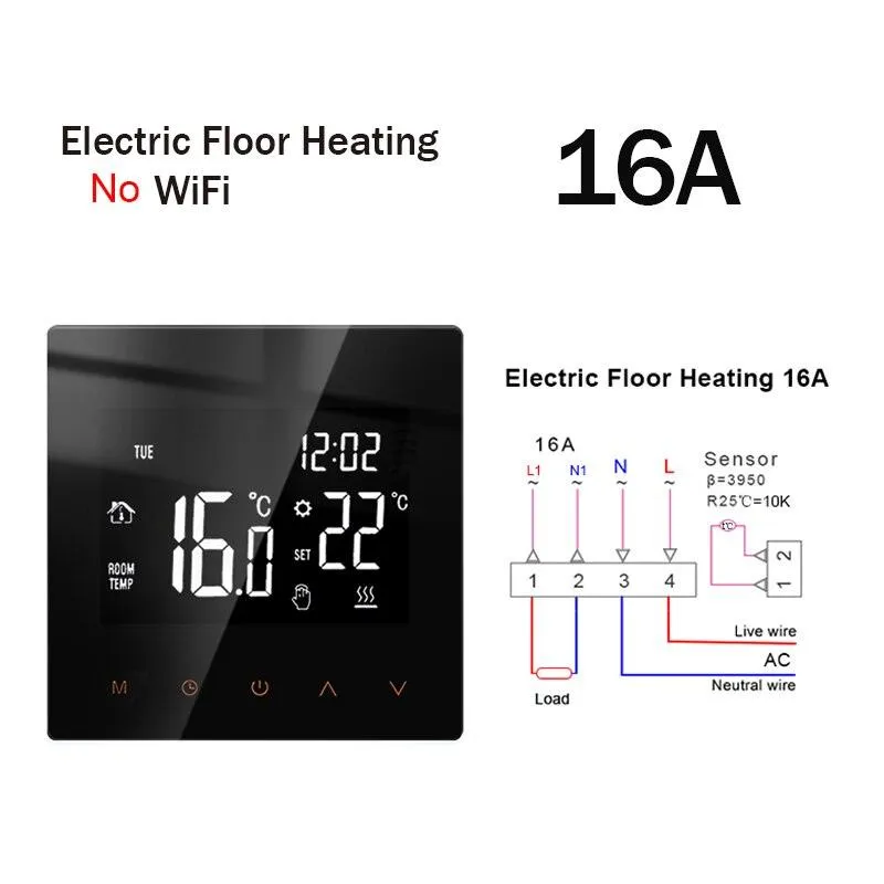 Tuya WiFi Smart Thermostat Electric Floor Heating TRV Water Gas Boiler Temperature Voice Remote Controller for Google Home Alexa