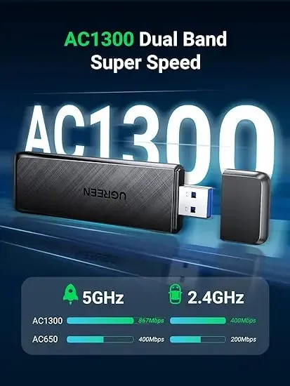 UGREEN 50340 -UGREEN AC1300 Wireless Network Adapter