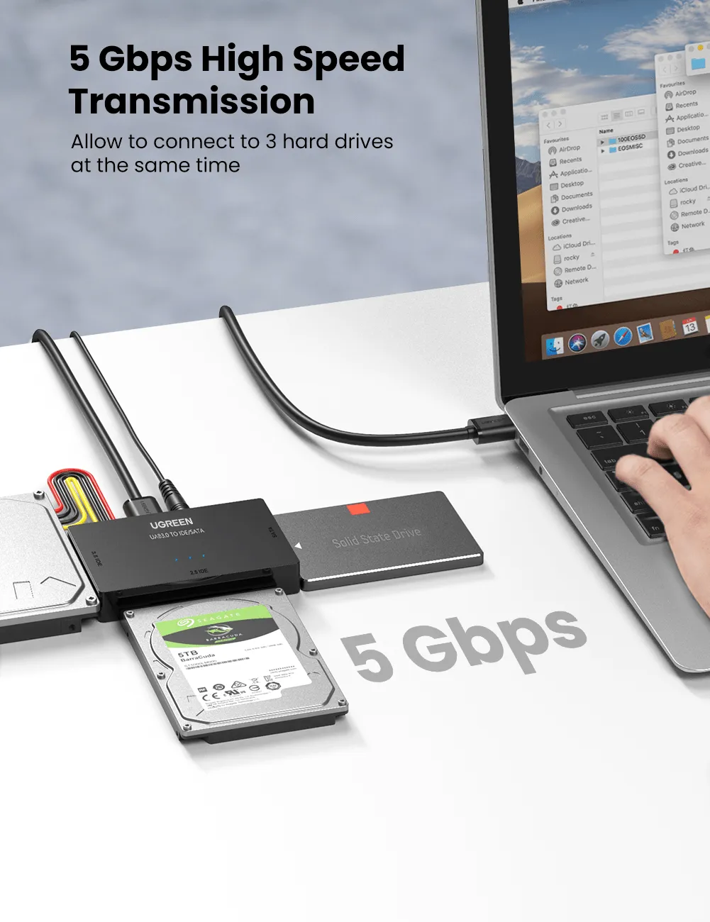 UGREEN 6-in-1 USB 3.0 to SATA or IDE Adapter
