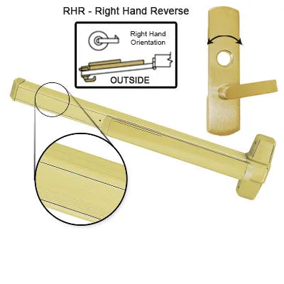 Von Duprin EL99L NL Electrified Latch Retraction Panic Bar With Lever Trim Rigid Night Latch