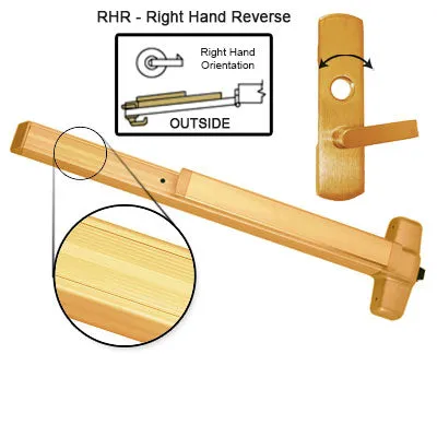 Von Duprin EL99L NL Electrified Latch Retraction Panic Bar With Lever Trim Rigid Night Latch