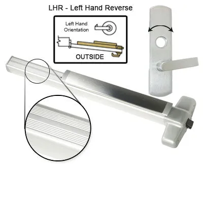 Von Duprin EL99L NL Electrified Latch Retraction Panic Bar With Lever Trim Rigid Night Latch