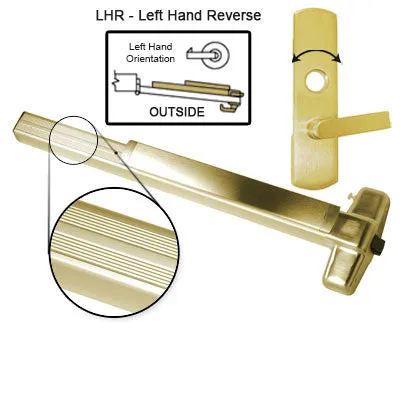 Von Duprin EL99L NL Electrified Latch Retraction Panic Bar With Lever Trim Rigid Night Latch