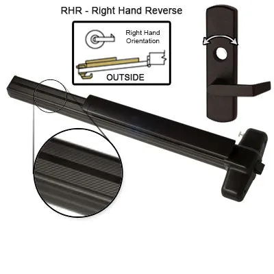 Von Duprin EL99L NL Electrified Latch Retraction Panic Bar With Lever Trim Rigid Night Latch