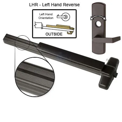 Von Duprin EL99L NL Electrified Latch Retraction Panic Bar With Lever Trim Rigid Night Latch