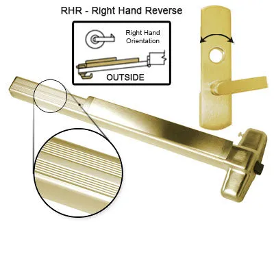 Von Duprin EL99L NL Electrified Latch Retraction Panic Bar With Lever Trim Rigid Night Latch
