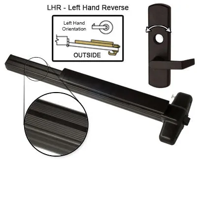 Von Duprin EL99L NL Electrified Latch Retraction Panic Bar With Lever Trim Rigid Night Latch