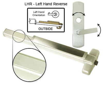 Von Duprin ELRX98L Electrified Latch Retraction With Rex Switch Panic Bar With Lever Trim