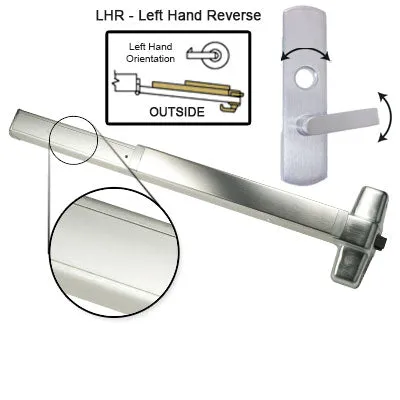 Von Duprin ELRX98L Electrified Latch Retraction With Rex Switch Panic Bar With Lever Trim