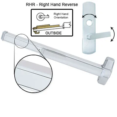 Von Duprin ELRX98L Electrified Latch Retraction With Rex Switch Panic Bar With Lever Trim