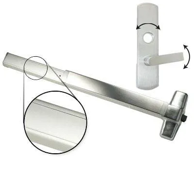 Von Duprin ELRX98L Electrified Latch Retraction With Rex Switch Panic Bar With Lever Trim