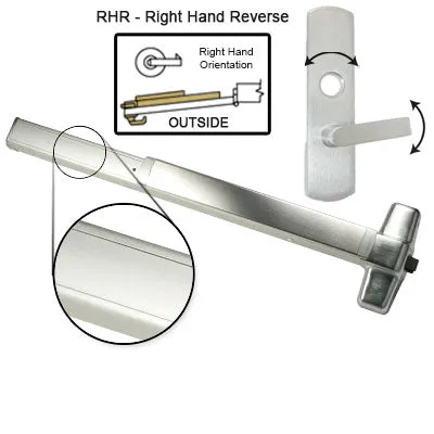 Von Duprin ELRX98L Electrified Latch Retraction With Rex Switch Panic Bar With Lever Trim