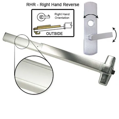 Von Duprin ELRX98L Electrified Latch Retraction With Rex Switch Panic Bar With Lever Trim