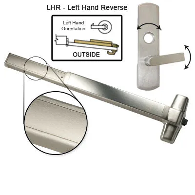 Von Duprin ELRX98L Electrified Latch Retraction With Rex Switch Panic Bar With Lever Trim