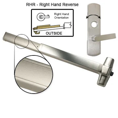 Von Duprin ELRX98L NL Electrified Latch Retraction With Rex Switch Panic Bar With Lever Trim Rigid Night Latch
