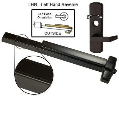 Von Duprin ELRX98L NL Electrified Latch Retraction With Rex Switch Panic Bar With Lever Trim Rigid Night Latch